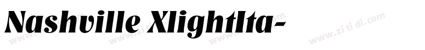 Nashville XlightIta字体转换